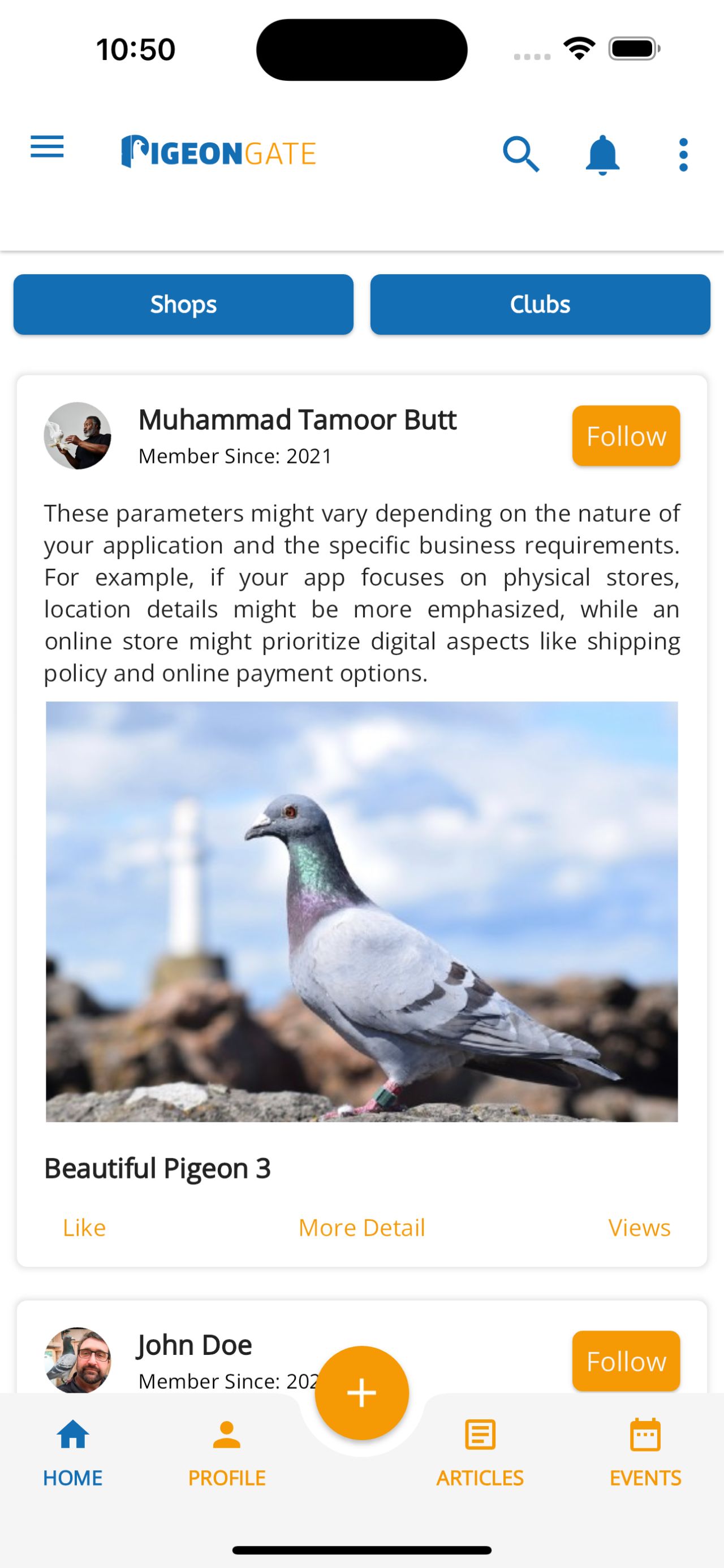 PigeonGate App